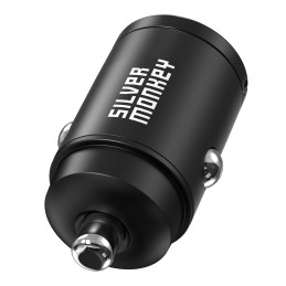 Silver Monkey PD-CPCT30-SM 30W 1x USB-C PD automobilinis įkroviklis - juodas