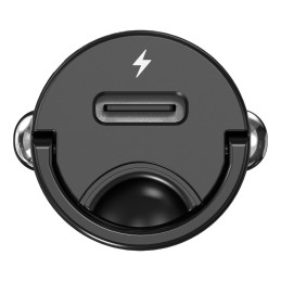 Silver Monkey PD-CPCT30-SM 30W 1x USB-C PD automobilinis įkroviklis - juodas