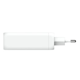 Silver Monkey GaN 130W sieninis įkroviklis 3x USB-C PD 1x USB-A 3.0 QC - balta