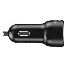 Silver Monkey SMA078 automobilinis įkroviklis 1xUSB-C 1xUSB-A 45W PD QC - juodas