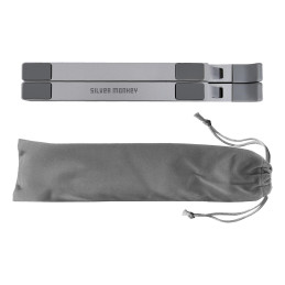 Silver Monkey Blanc ergonomiškas sulankstomas nešiojamojo kompiuterio stovas - sidabrinis