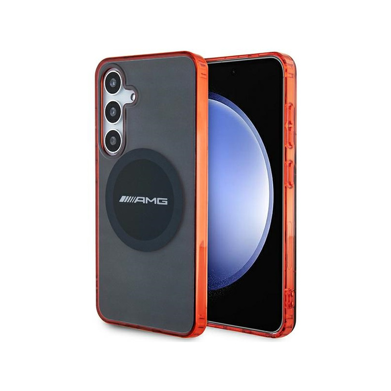 AMG Transparent Bicolor MagSafe dėklas Samsung Galaxy S24 - juodas