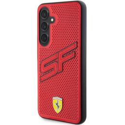 Ferrari Big SF Perforuotas dėklas Samsung Galaxy S24 - raudonas