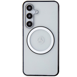 Mercedes Printed Logo MagSafe dėklas Samsung Galaxy S24 - skaidrus