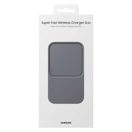 Samsung Wireless Charger Duo EP-P5400TBEGEU indukcinis įkroviklis 15W - juodas + maitinimo įkroviklis + laidas
