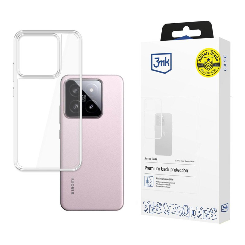 3mk Armor Case skirtas Xiaomi 14 - skaidrus
