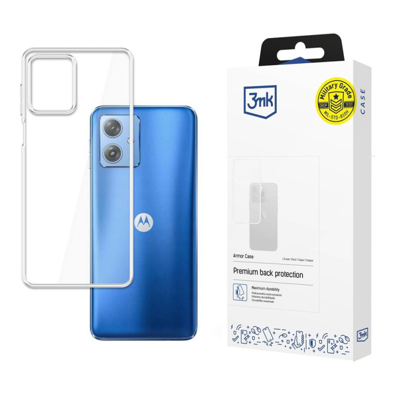 3mk šarvų dėklas, skirtas Motorola Moto G54 Power Edition – skaidrus