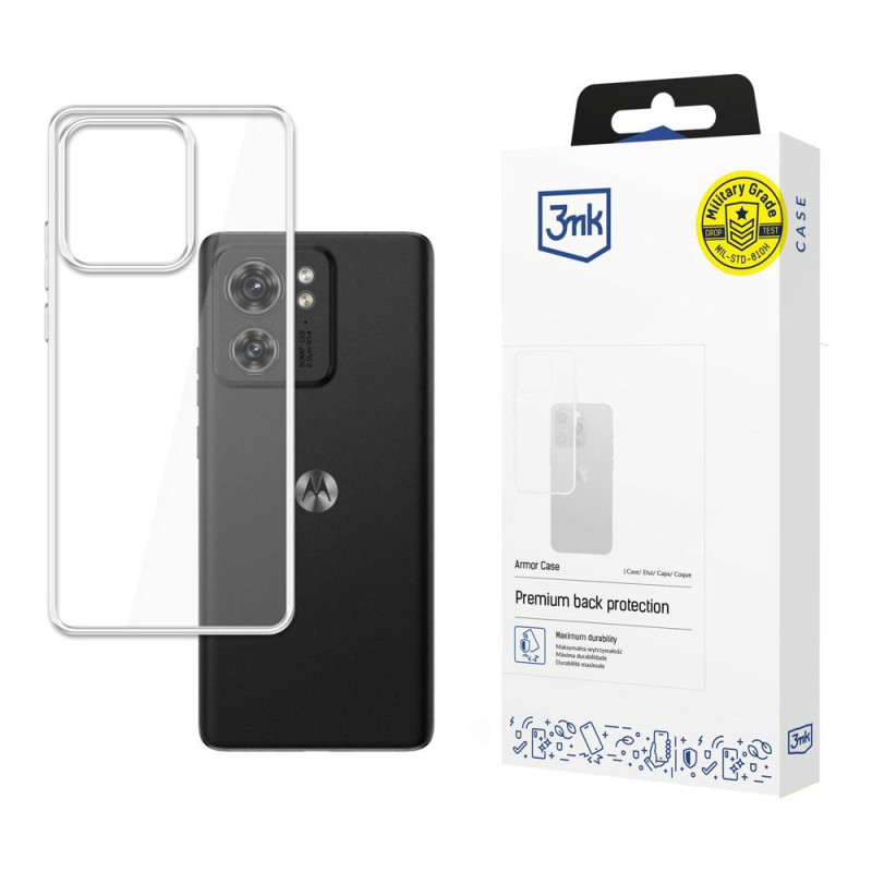 3mk šarvų dėklas, skirtas Motorola Edge 40 - skaidrus