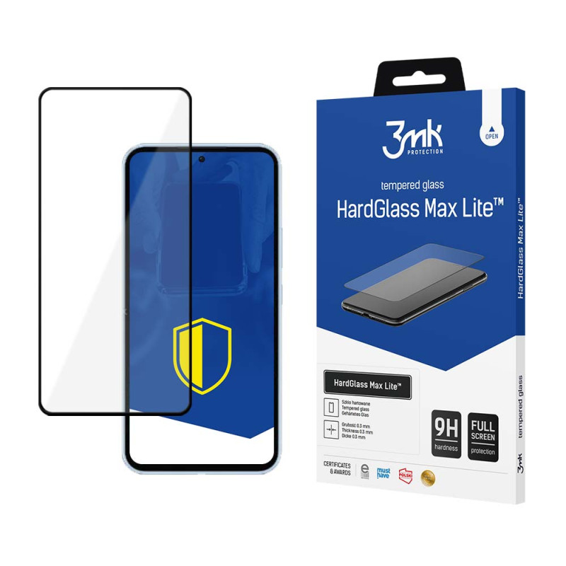 9H 3mk HardGlass Max Lite™ stiklas, skirtas Samsung Galaxy A35/ A55 5G