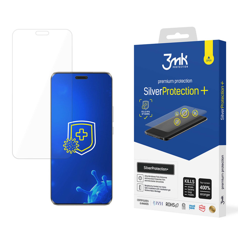 3mk SilverProtection+ antibakterinė apsauginė folija, skirta Honor Magic6 Pro