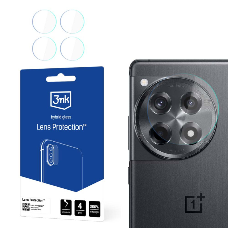 3mk Lens Protection™ hibridinis fotoaparato stiklas, skirtas OnePlus 12R