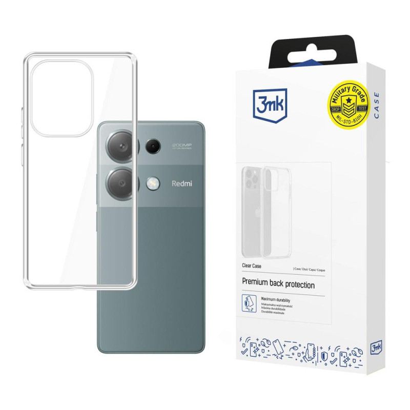 3mk skaidrus dėklas, skirtas Xiaomi Redmi Note 13 Pro 4G - skaidrus