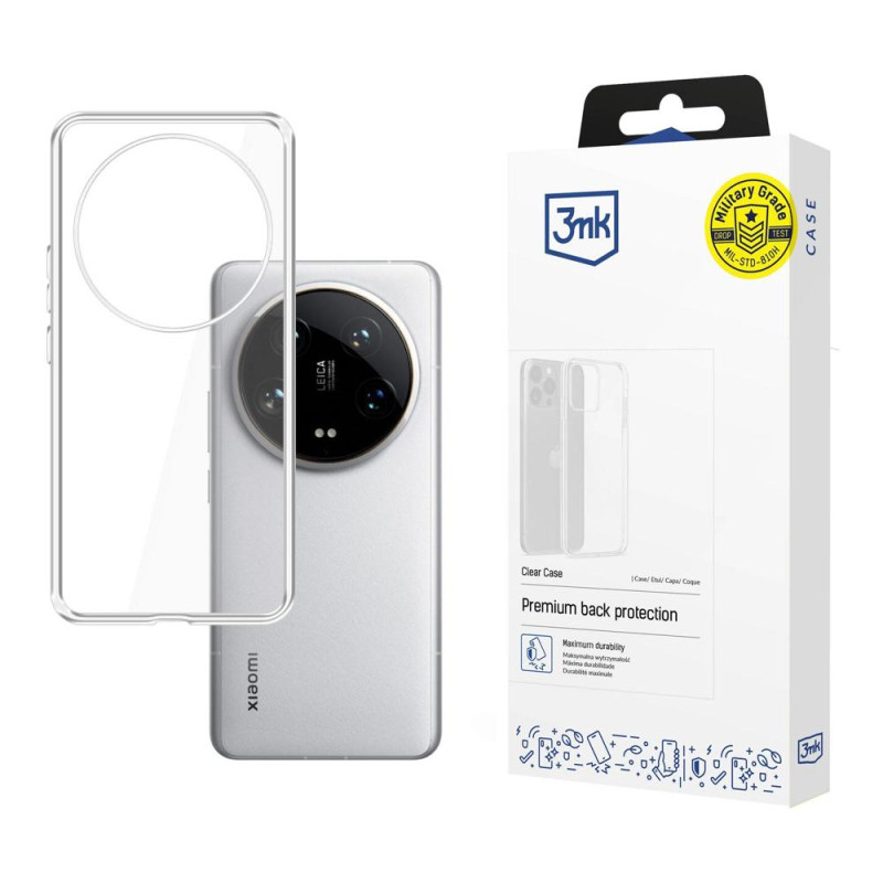 3mk skaidrus dėklas, skirtas Xiaomi 14 Ultra - skaidrus