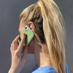 Wozinsky Star Glitter blizgus dėklo dangtelis su blizgučiais Xiaomi Poco M3 / Xiaomi Redmi 9T žalia