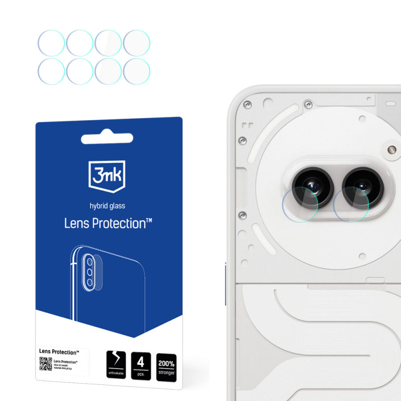 3mk Lens Protection™ hibridinis fotoaparato stiklas, skirtas Nothing Phone 2a