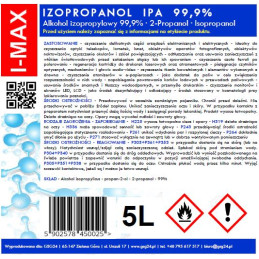 Izopropilo alkoholis Izopropanolis IPA I-MAX 99,9% 5L