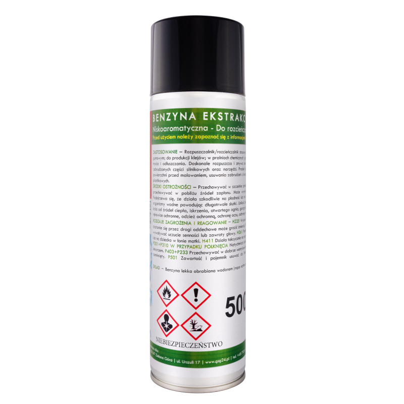 Ekstrahuojamas benzinas aerozolyje B-MAX Spray 500ml