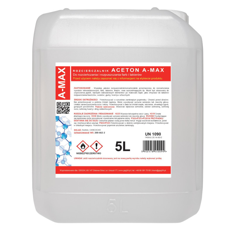Acetono tirpiklio valiklis A-MAX 5L