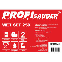 Šluostės kibire su mirkymo dozatoriumi ProfiSauber WET SET 250