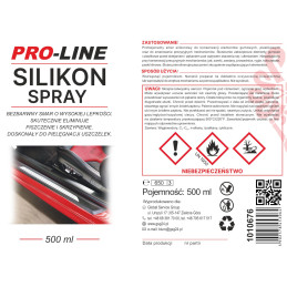 Silikoninis purškiamas tepalas sandariklių priežiūrai PRO-LINE 500ml