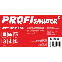 Šluostės mirkymo kibire su ProfiSauber WET SET 100 dozatoriumi