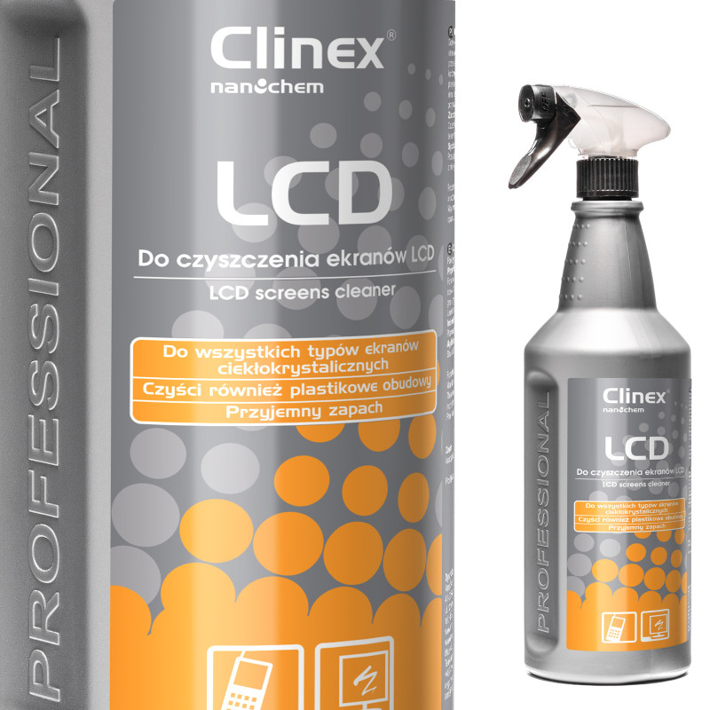 Skystis CLINEX LCD telefonų LCD ekranams ir monitoriams valyti 1L