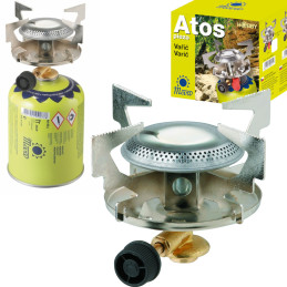 Dujinė turistinė viryklė dujinėms kasetėms su 7/ 16" sriegiu ATOS 1,8kW