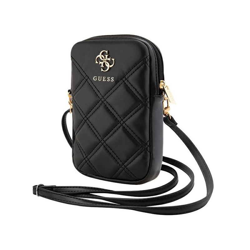 Guess Zip Quilted 4G krepšys - juodas