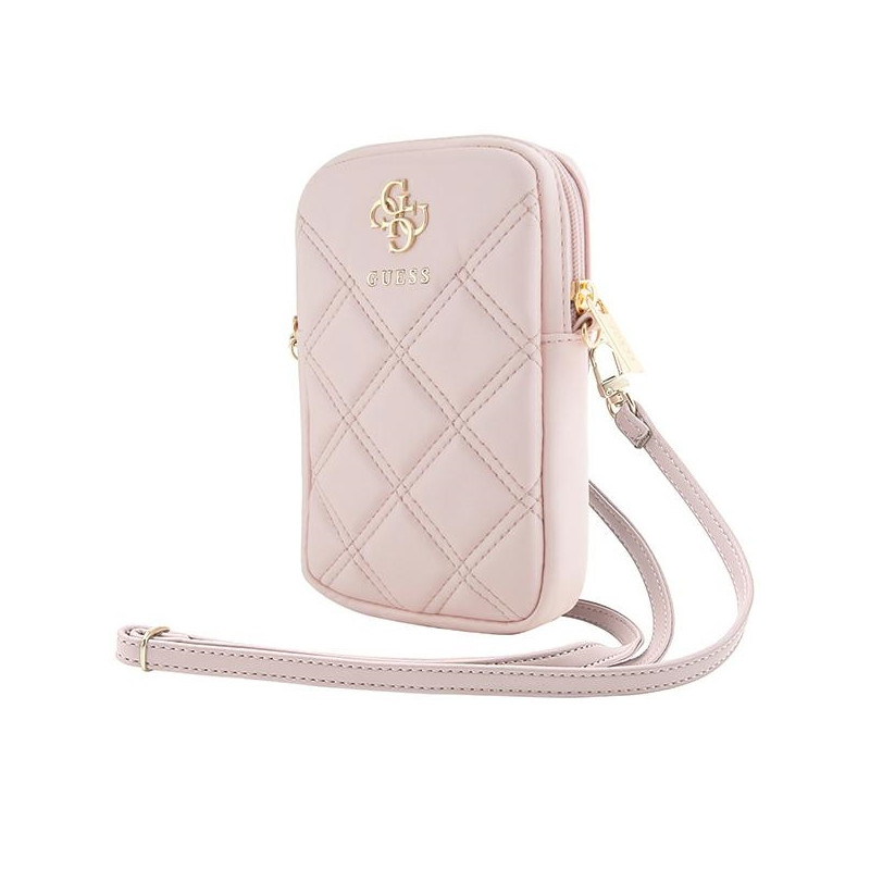 Guess Zip Quilted 4G krepšys - rožinis