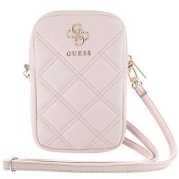 Guess Zip Quilted 4G krepšys - rožinis
