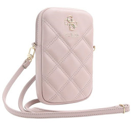 Guess Zip Quilted 4G krepšys - rožinis
