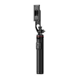 Selfie Stick WC1Y2S teleskopinis trikojis 1,3 m aliuminio lydinio su telefono laikikliu – juodas