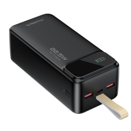 Choetech PD22.5W Dual USB-A+Type-C maitinimo blokas 40000mAh juodas