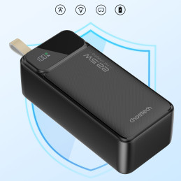 Choetech PD22.5W Dual USB-A+Type-C maitinimo blokas 40000mAh juodas