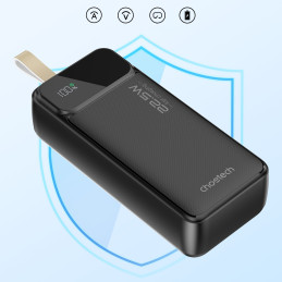 Choetech PD22.5W Dual USB-A+Type-C maitinimo blokas 30000mAh juodas
