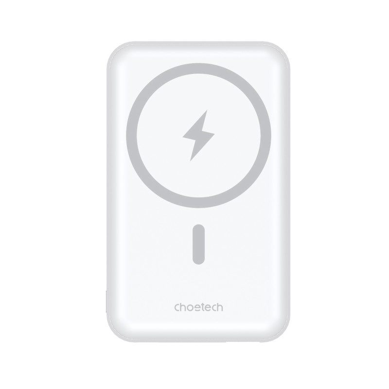 Choetech B663 10000mAh 20W MagSafe USB-A / USB-C Powerbank - balta