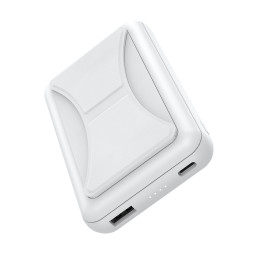 Choetech B663 10000mAh 20W MagSafe USB-A / USB-C Powerbank - balta