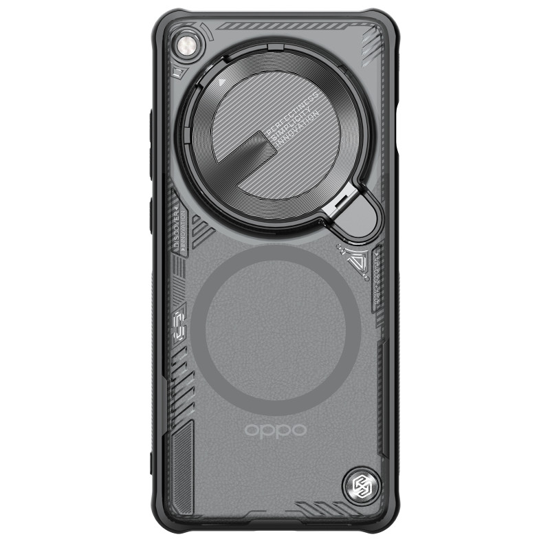 Nillkin Iceblade Prop dėklas, skirtas Oppo Find X7 Ultra su magnetiniu moduliu - juodas