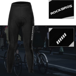 Kvėpuojančios dviratininkų kelnės Rockbros RK2004XL su XL įdėklu - juodos