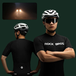 Rockbros 15120002003 dviračių marškinėliai trumpomis rankovėmis L - juodi