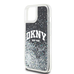 DKNY Liquid Glitter Big Logo dėklas, skirtas iPhone 11 / Xr - juodas