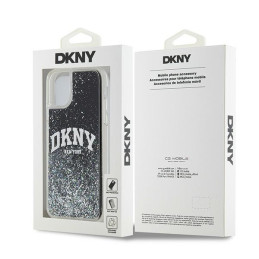 DKNY Liquid Glitter Big Logo dėklas, skirtas iPhone 11 / Xr - juodas