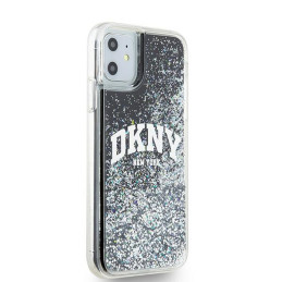 DKNY Liquid Glitter Big Logo dėklas, skirtas iPhone 11 / Xr - juodas