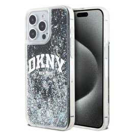 DKNY Liquid Glitter Big Logo dėklas, skirtas iPhone 13 Pro Max - juodas