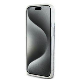 DKNY Liquid Glitter Big Logo dėklas, skirtas iPhone 15 / 14 / 13 - juodas
