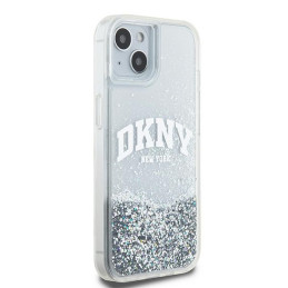 DKNY Liquid Glitter Big Logo dėklas, skirtas iPhone 15 / 14 / 13 - baltas