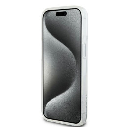 DKNY Liquid Glitter Big Logo dėklas, skirtas iPhone 15 / 14 / 13 - baltas