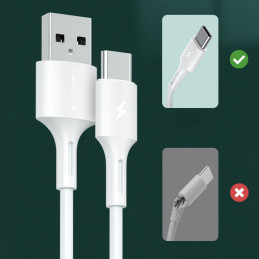 „WK Design YouPin“ kabelis USB – „Lightning 3A Power Delivery“ 1 m juodas (WDC-136i)
