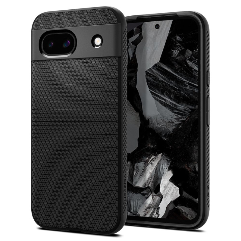 Spigen Liquid Air dėklas, skirtas Google Pixel 8A – matinė juoda