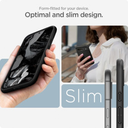 Spigen Thin Fit dėklas, skirtas Google Pixel 8A – matinė juoda
